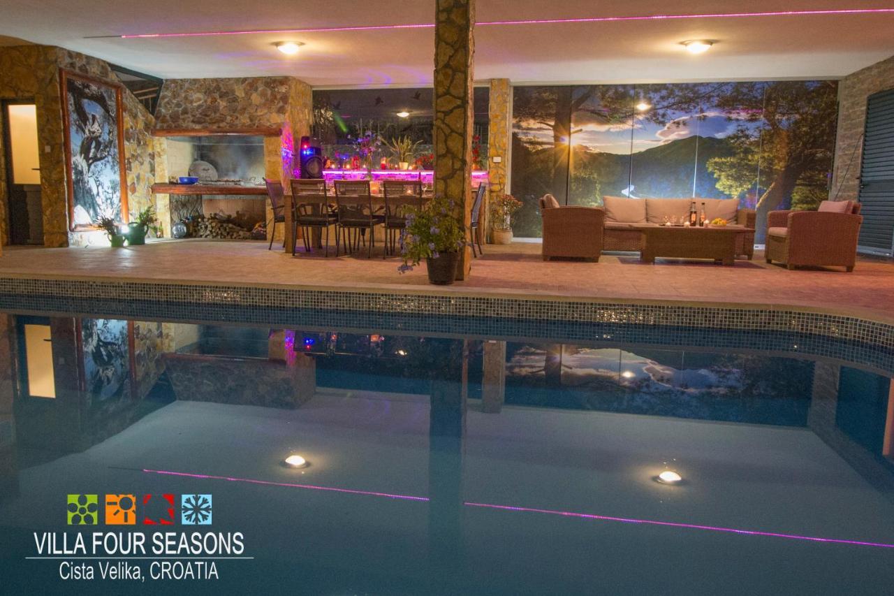 Villa Four Seasons, Heated Pool And 3 En-Suite Bathrooms Velika Čista Εξωτερικό φωτογραφία