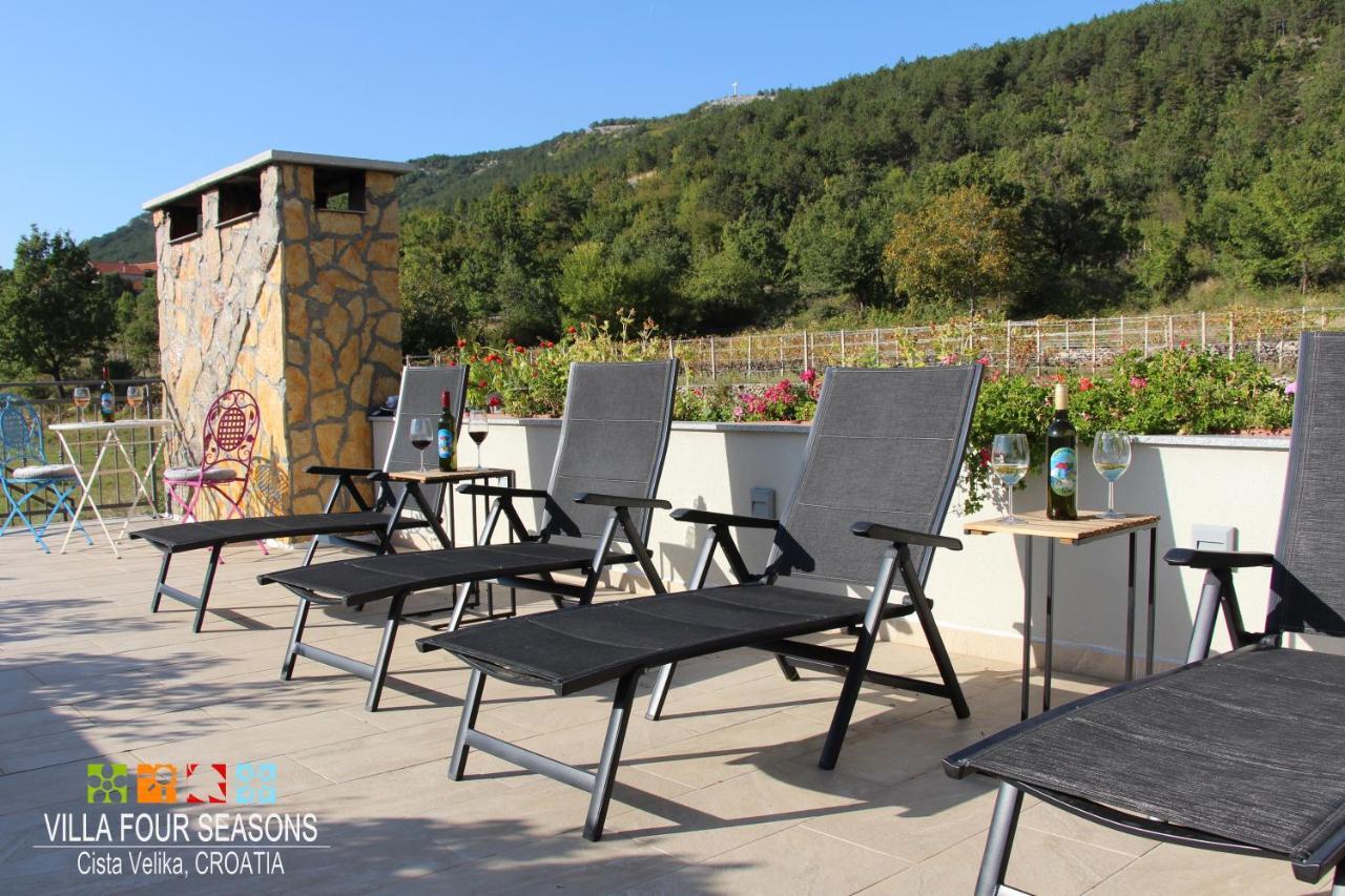Villa Four Seasons, Heated Pool And 3 En-Suite Bathrooms Velika Čista Εξωτερικό φωτογραφία
