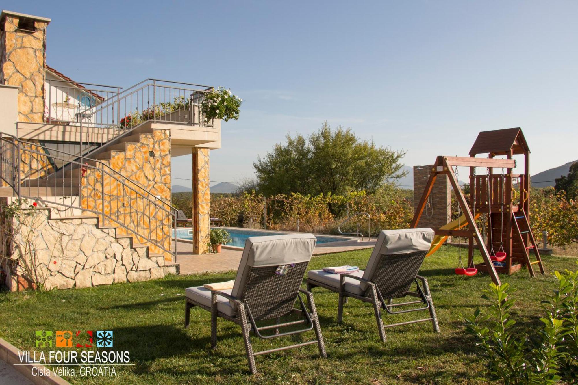 Villa Four Seasons, Heated Pool And 3 En-Suite Bathrooms Velika Čista Εξωτερικό φωτογραφία