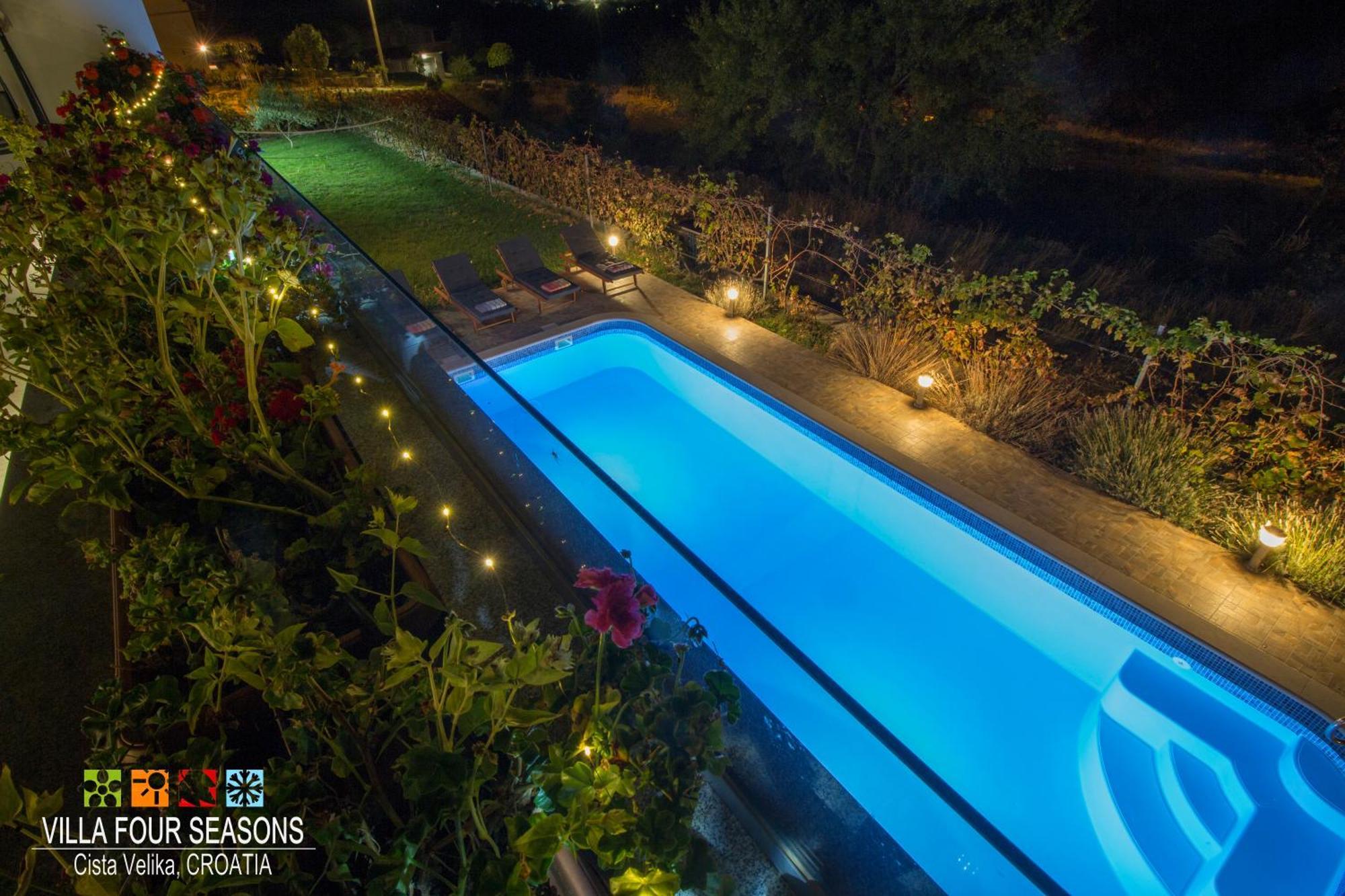 Villa Four Seasons, Heated Pool And 3 En-Suite Bathrooms Velika Čista Εξωτερικό φωτογραφία